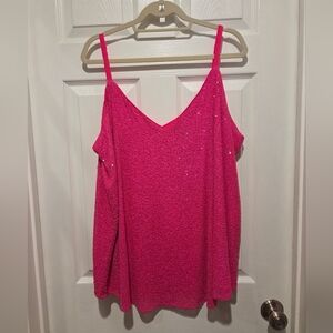Torrid Sophie Sequin Swing Cami Pink
